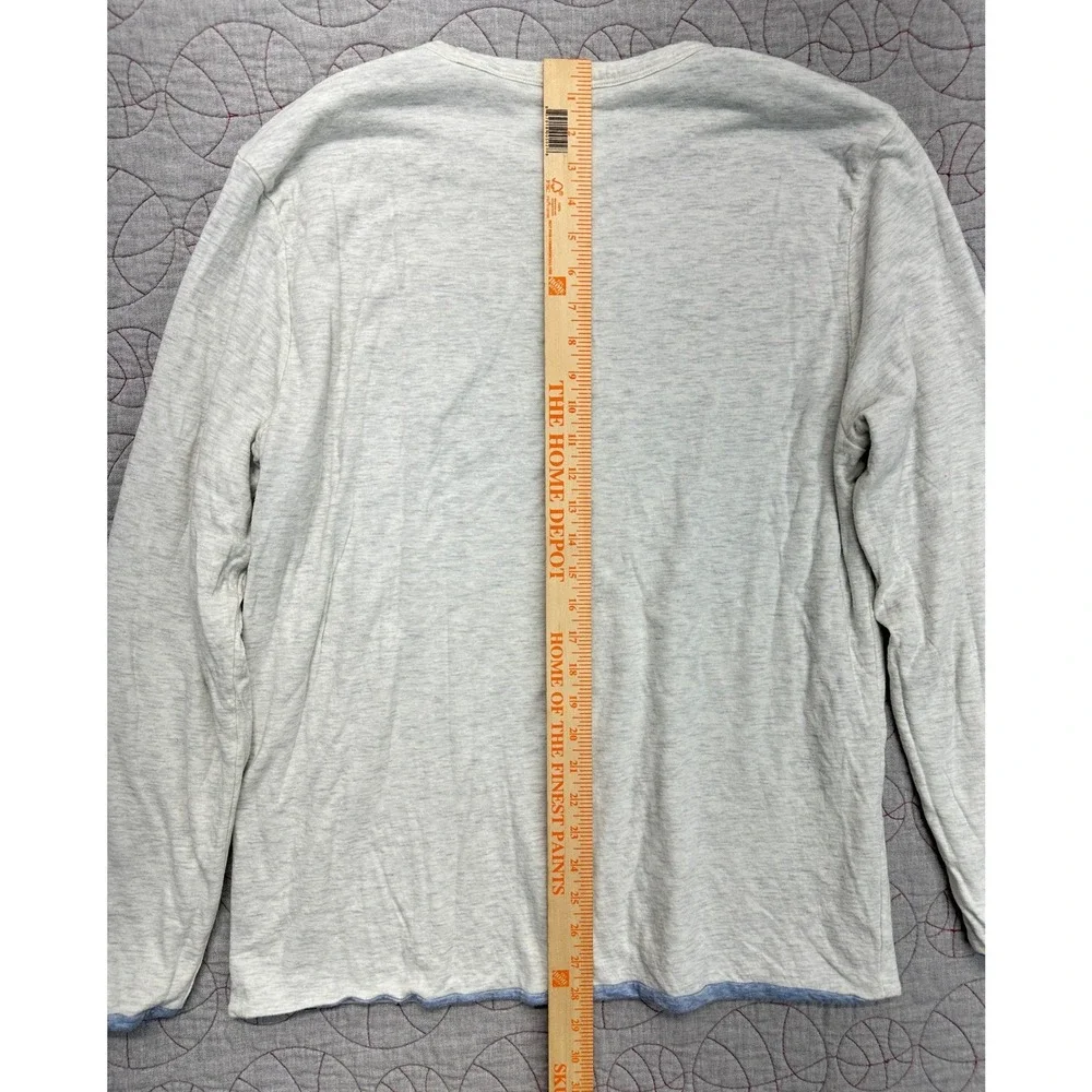 Faherty Reversible Crewneck Blue Heathered Cloud / Men's Large